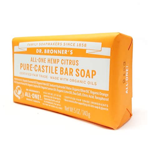 Dr Bronners Citrus Pure Castille Bar Soap