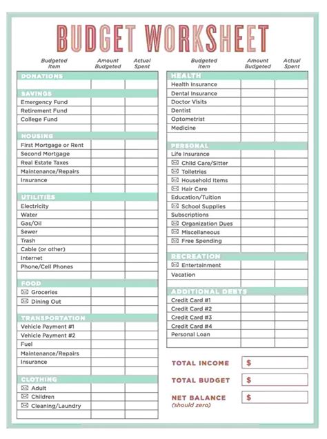 Microsoft Word Monthly Budget Template Free Word Template