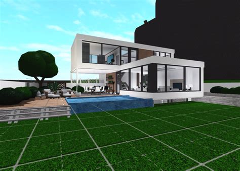 Bloxburg Modern 1 Story House Tutorial 3k Images And Photos Finder