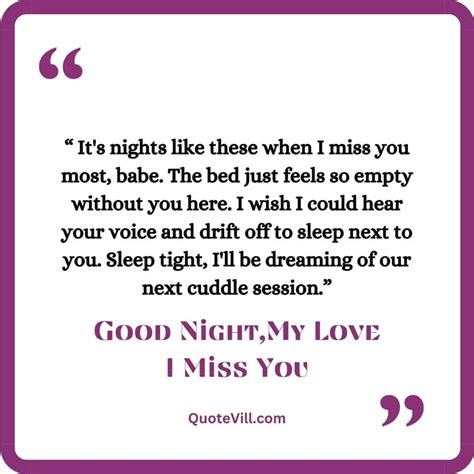 60 Touching Good Night Miss You Quotes For Loved One