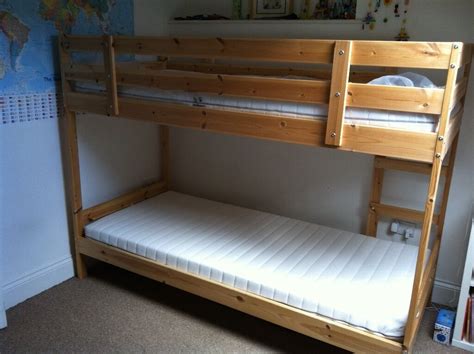 Really good condition viewing welocome. IKEA Mydal Children's wooden bunk bed with two IKEA ...