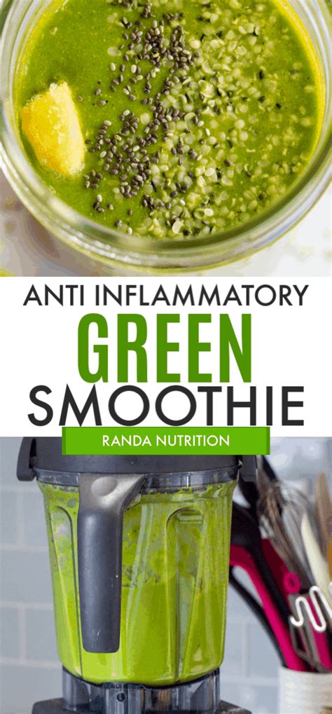 Anti Inflammatory Green Smoothie Randa Nutrition