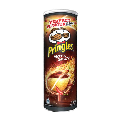 Grippo's hot & spicy flavored popcorn. Pringles Hot & Spicy 165 g