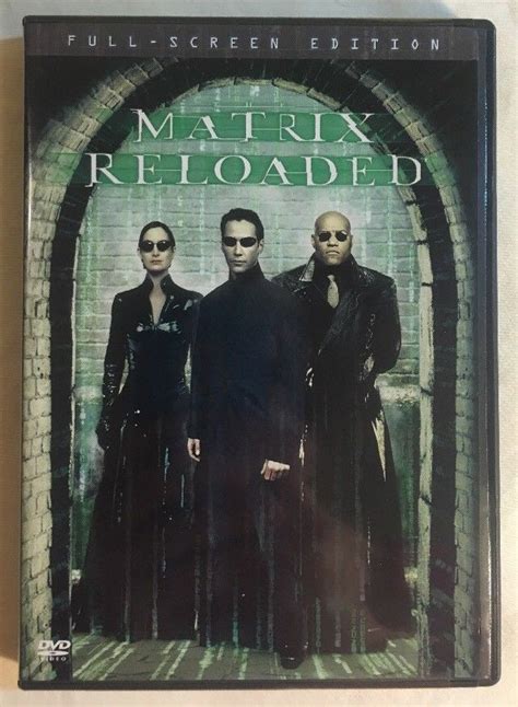 The Matrix Reloaded Dvd 2003 2 Disc Set Full Screen Matrix