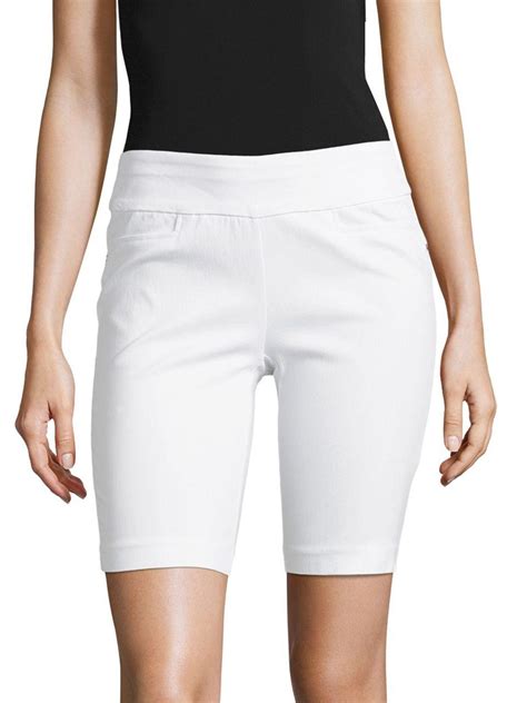 Lyst Rafaella Petite Solid Pull On Shorts In White