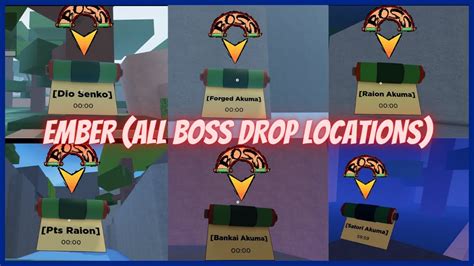 Code Ember All Bosses Spawn Location Shindo Life Roblox Youtube