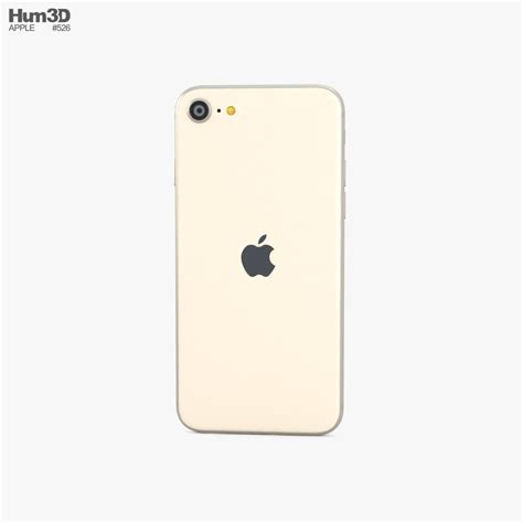 Apple Iphone Se 3 Starlight Modelo 3d Electrónica On Hum3d