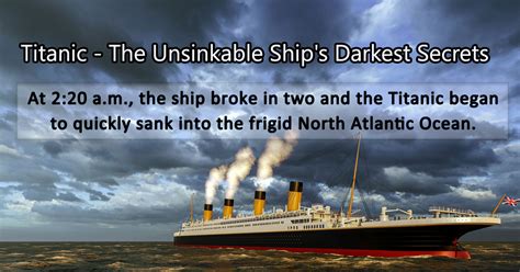 Titanic Fascinating Facts About The ‘unsinkable Ship Travelomist