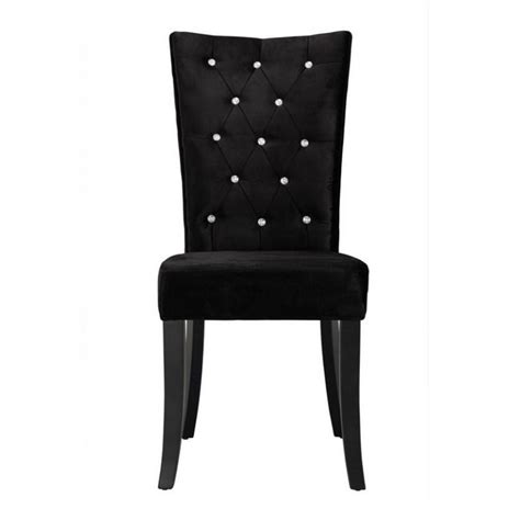 Consider our extending designs if you need the flexibility to accommodate friends and family from time. Radiance Set of 2 Diamante Dining Chair In Black Velvet Fabric
