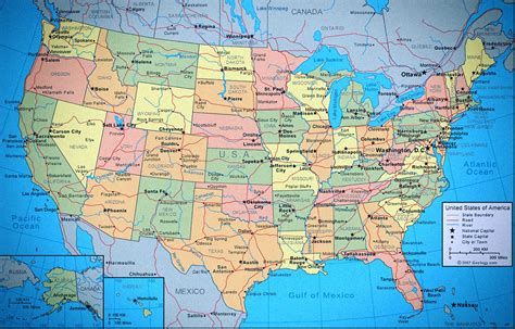 Mapa Político De Los Estados Unidos De América eeuu Abcpedia 6C4