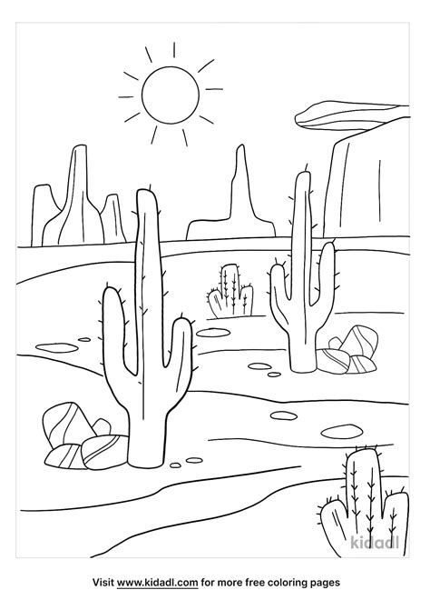 Free Printable Desert Coloring Pages Sketch Coloring Page