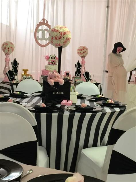 Basically, party decoration ideas could be wherever you want it to be. Modern Chic Chanel Baby Shower - Baby Shower Ideas 4U
