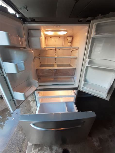 Freezer a little on small side, ice maker takes up to much right room, but it is. GE French Door Bottom Freezer Refrigerator for Sale in ...