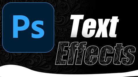 Simple Photoshop Text Effect 5 Easy Text Effects Tutorial Youtube