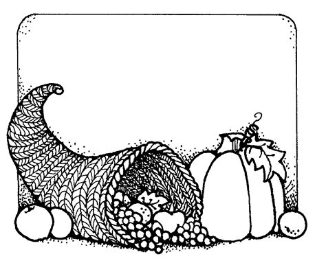 Thanksgiving Clipart Black And White 56 Cliparts