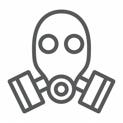 Army Bio Danger Defense Gas Mask Respirator Icon Download On