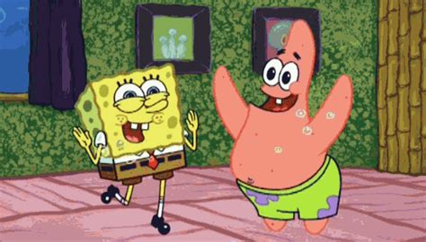 Spongebob And Patrick Dancing Spongebob Wallpaper Cut
