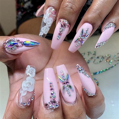 Summer Nails With Gems Trending In Cobphotos