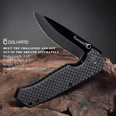 375 Carbon Fiber Ceramic Folding Knife Eod Gear