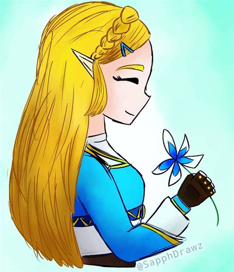 Legend Of Zelda Breath Of The Wild Art Princess Zelda Silent