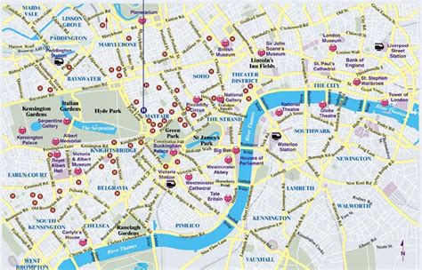 Central London City Map Map Of London Political Regional Central