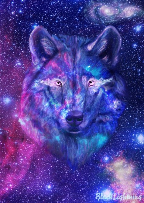 Mystical Anime Galaxy Wolf Wallpaper Spiet Galaxy Wolves Wallpapers