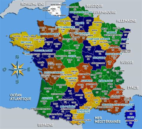 .fond de carte des départements de france carte interactive : carte france départements Archives - Voyages - Cartes