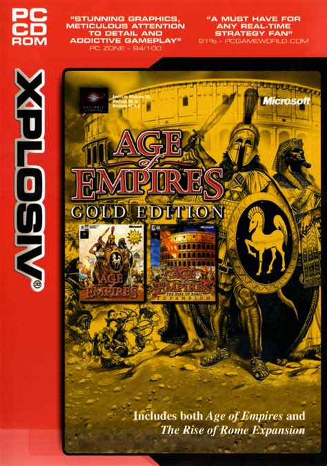 Age Of Empires Gold Edition 1999 Windows Box Cover Art Mobygames