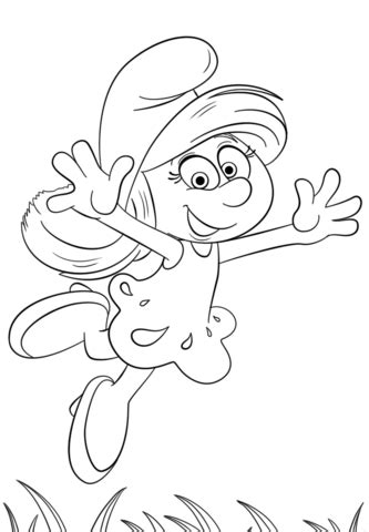 Pokemon coloring pages ] 9. Smurfette from Smurfs: the Lost Village coloring page ...