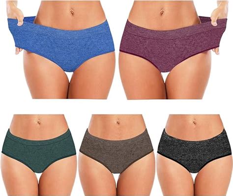 Damen Seamless Unterwäsche Soft Bikini No Show Hipster Panties Damen Full Coverage Slip er Pack