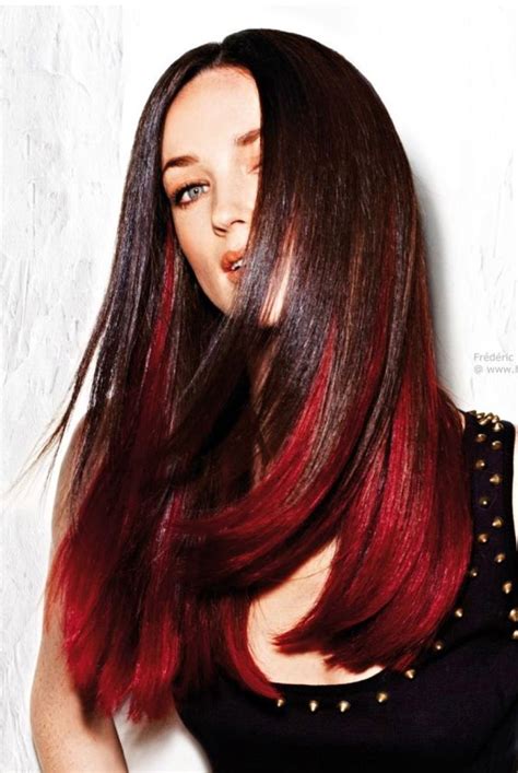 Pin By Sheri Lynn On Hair Dip Dye Hair Red Hair Tips Red Dip Dye Hair