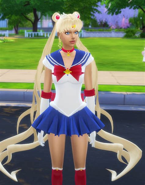 Sims 4 Sailor Moon Dress Hair Silvermoon Sims Sims 4 Sailor