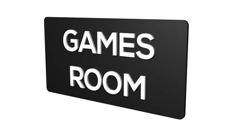 Games Room Signboard Game Room Signage