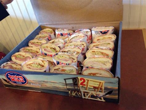 We ate through the jersey mike's menu to find out what the best sandwiches are, and reviewed jersey mike's menu, along with its decor, history and strategy. Catering box - Yelp