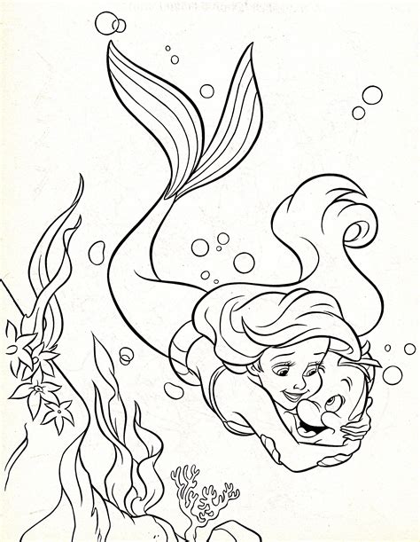 Disney Princesas Imprimir Sirena Sirenita Ariel Coloring Pages Dibujos