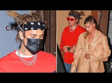 Justin And Hailey Bieber Dressed Like Opposites For Date Night YouTube