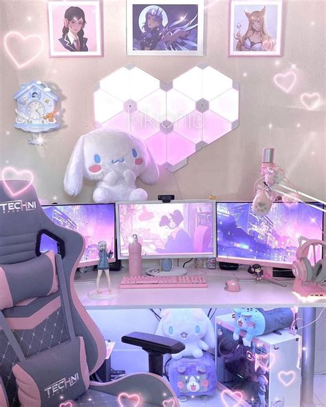Getting a larger tv or constantly pulling the couch. 2,889 mentions J'aime, 9 commentaires - Girly Setups 👾 ...