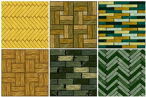 Premium Vector Set Wood Herringbone Floor Tiles Pattern Seamless