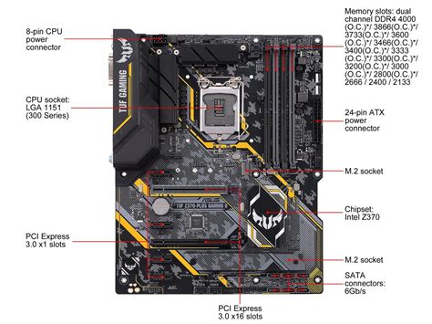 Asus Tuf Z370 Plus Gaming Ii Lga 1151 300 Series Atx Intel