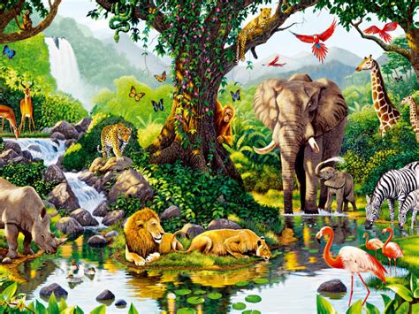 Download Jungle Wallpaper With Animals Gallery
