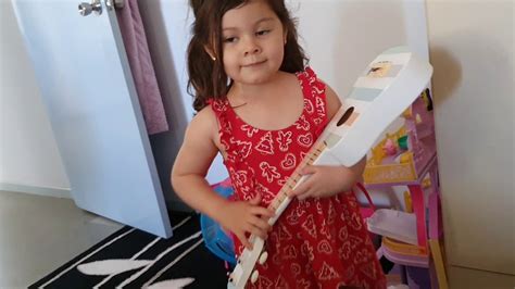 candy singing while playing her guitar future singer and guitarist 🥰 youtube