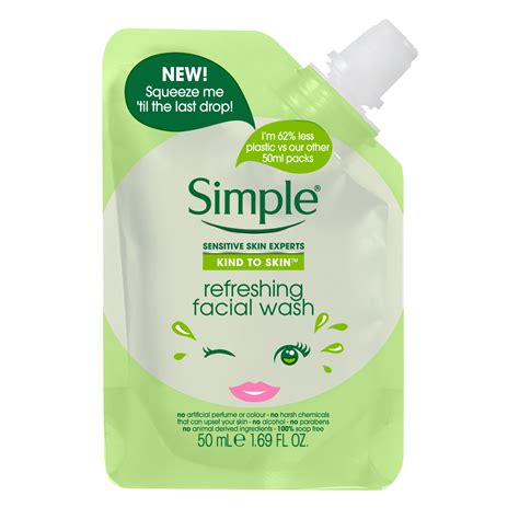 Refreshing Facial Wash Pouch Simple Skincare