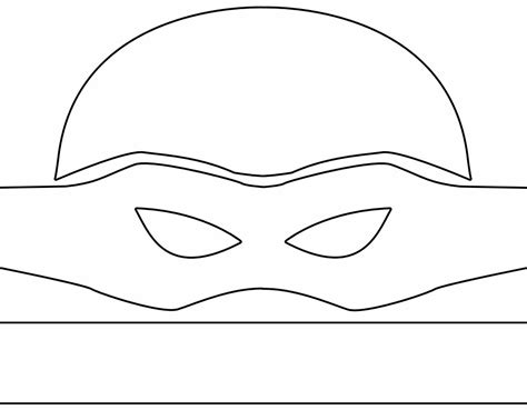 Ninja Turtle Mask Template Free Kids Crafts