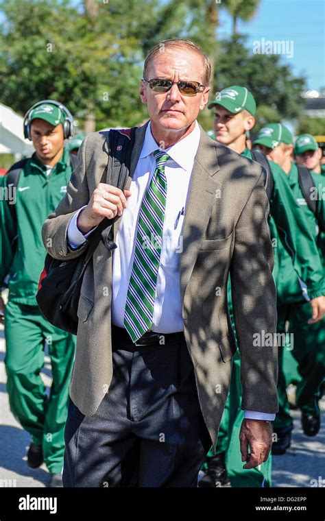 Deland Florida Usa 12th Oct 2013 Stetson Hatters Head Coach Roger