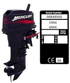 Stroke Mercury Outboard Serial Number Year Chart