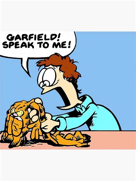 Deflated Garfield Sticker For Sale By Therealjeff Redbubble