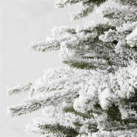 Real Feel Artificial Flocked Alpine Spruce Pre Lit Christmas Tree 65