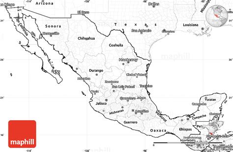 4 Best Images Of Mexico Map Outline Printable Printab