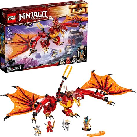 Lego Ninjago Legacy Fire Dragon Attack 71753 Ninja Playset Building Kit