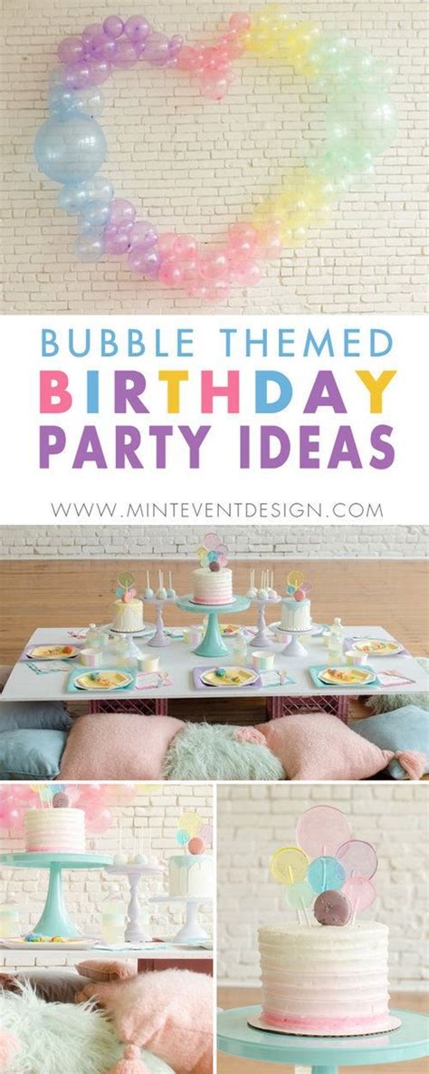 Bubble Themed Birthday Party Ideas — Mint Event Design Bubble